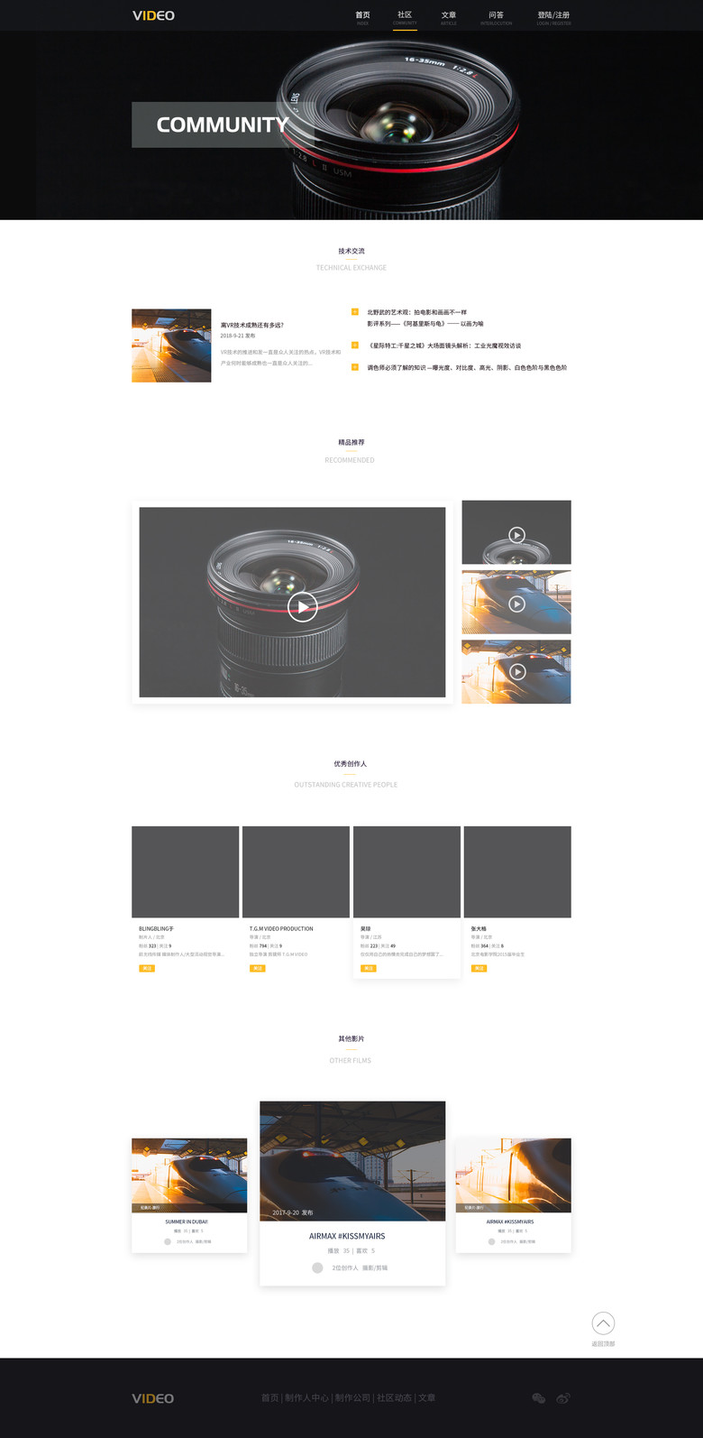 個人網頁設計模板免費下載 PSD格式、1920像素，編號27246377助力網站建設